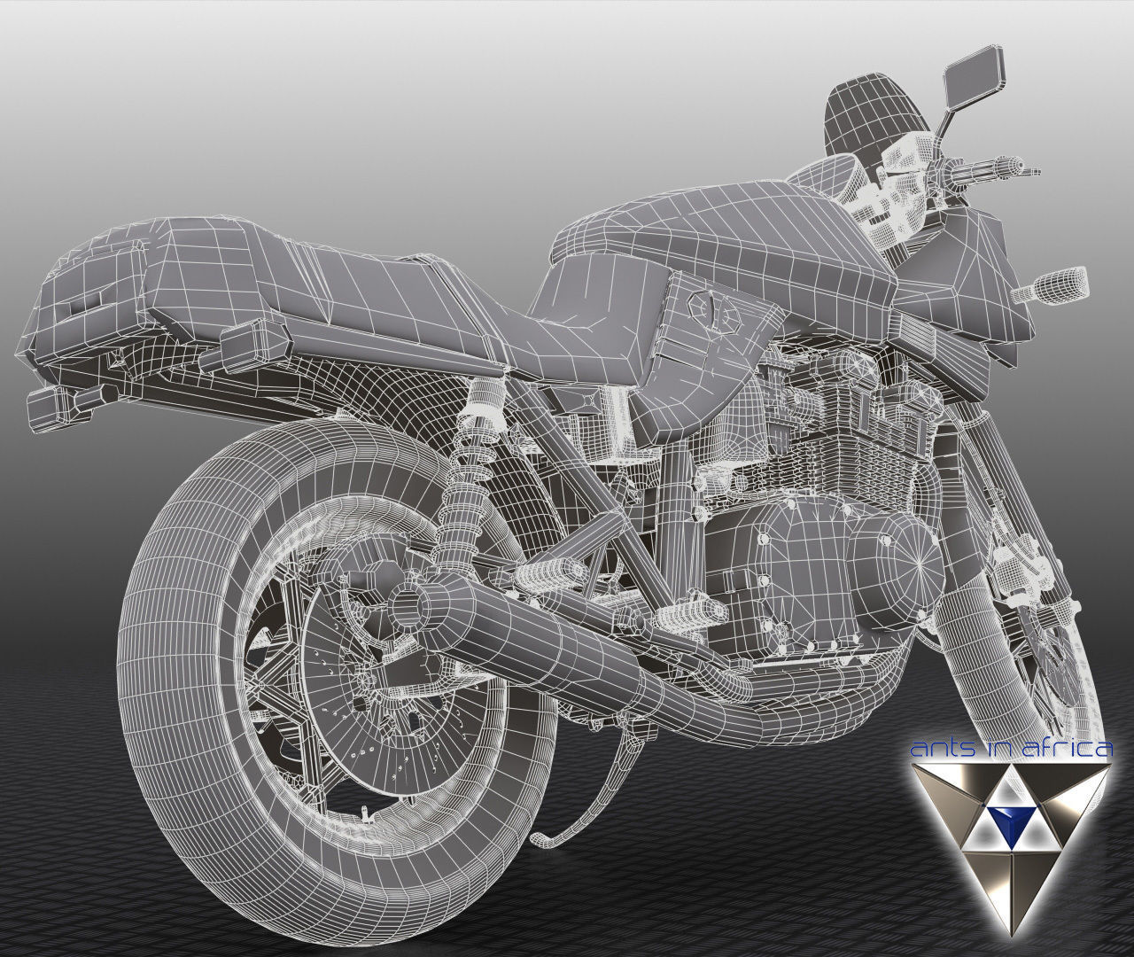 Suzuki Katana 1100 3D model_5