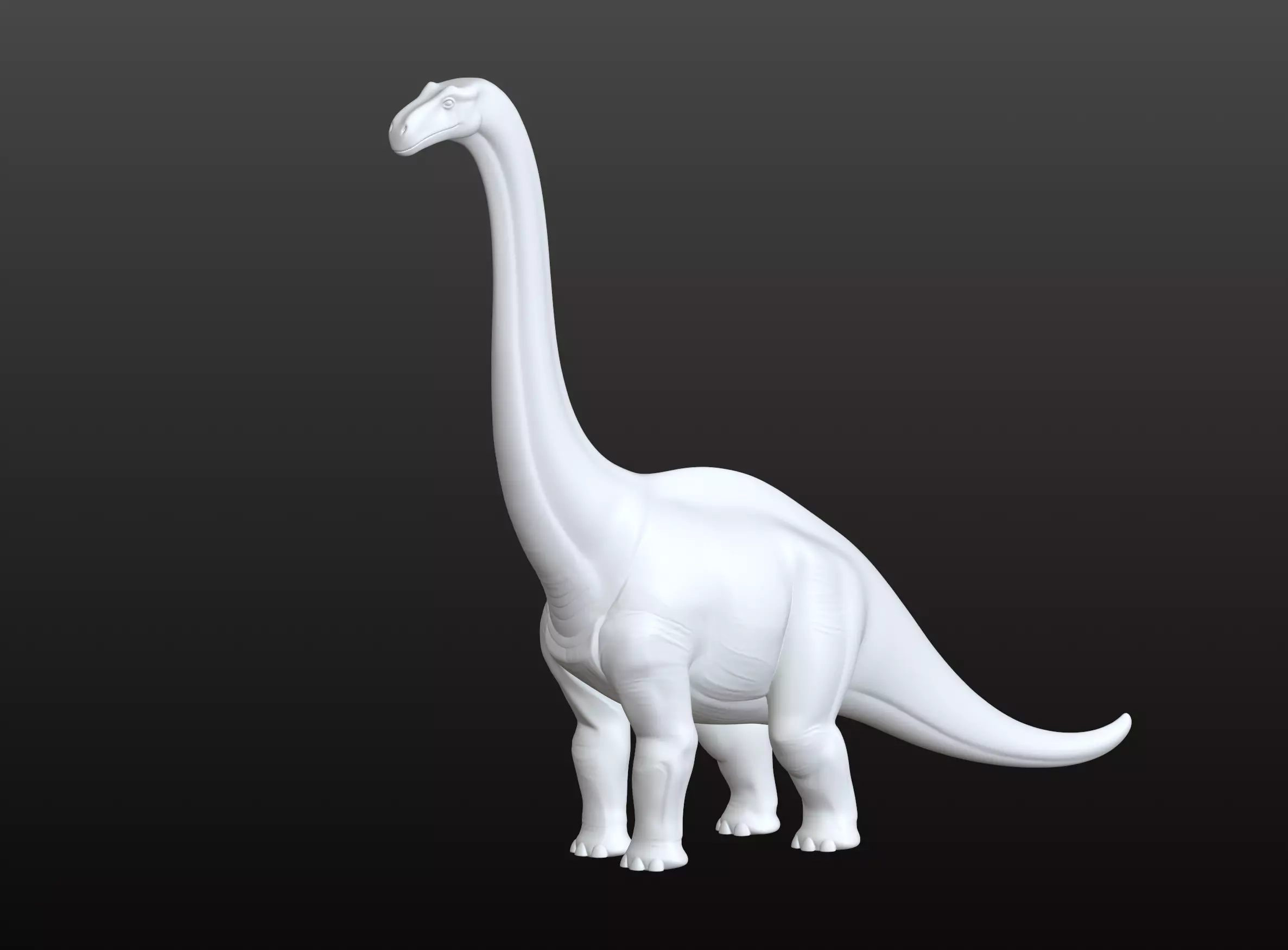Long Neck Dinosaur Gentle Giant Herbivore 3D Model 4 3D print model
