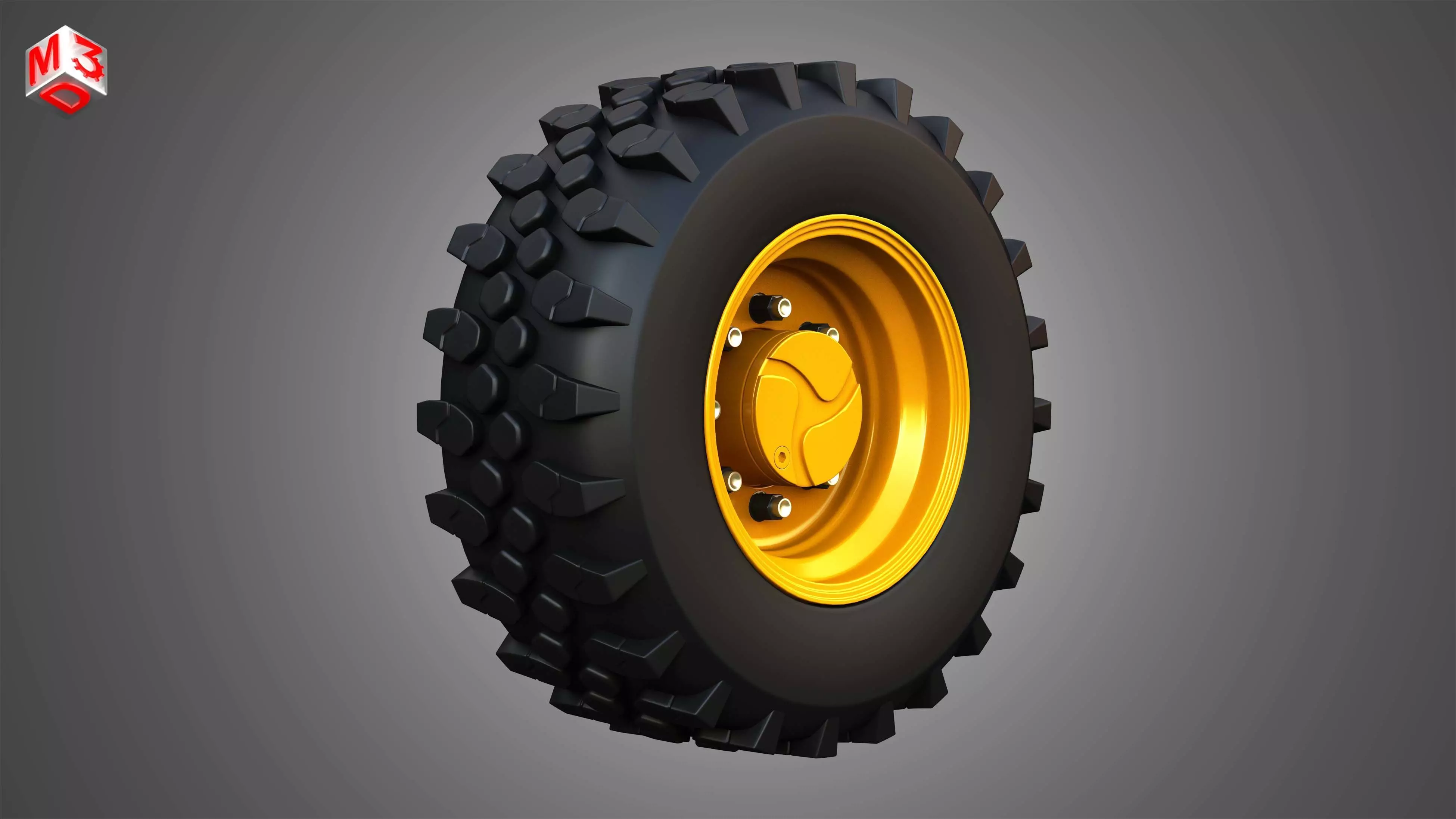 Loader Wheel and Tire 3D model