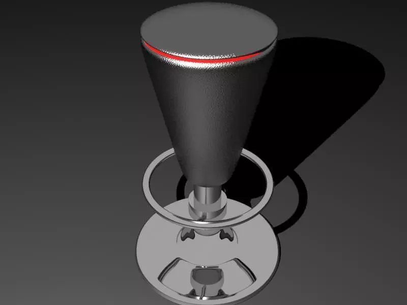 Bar stool 3D model_0