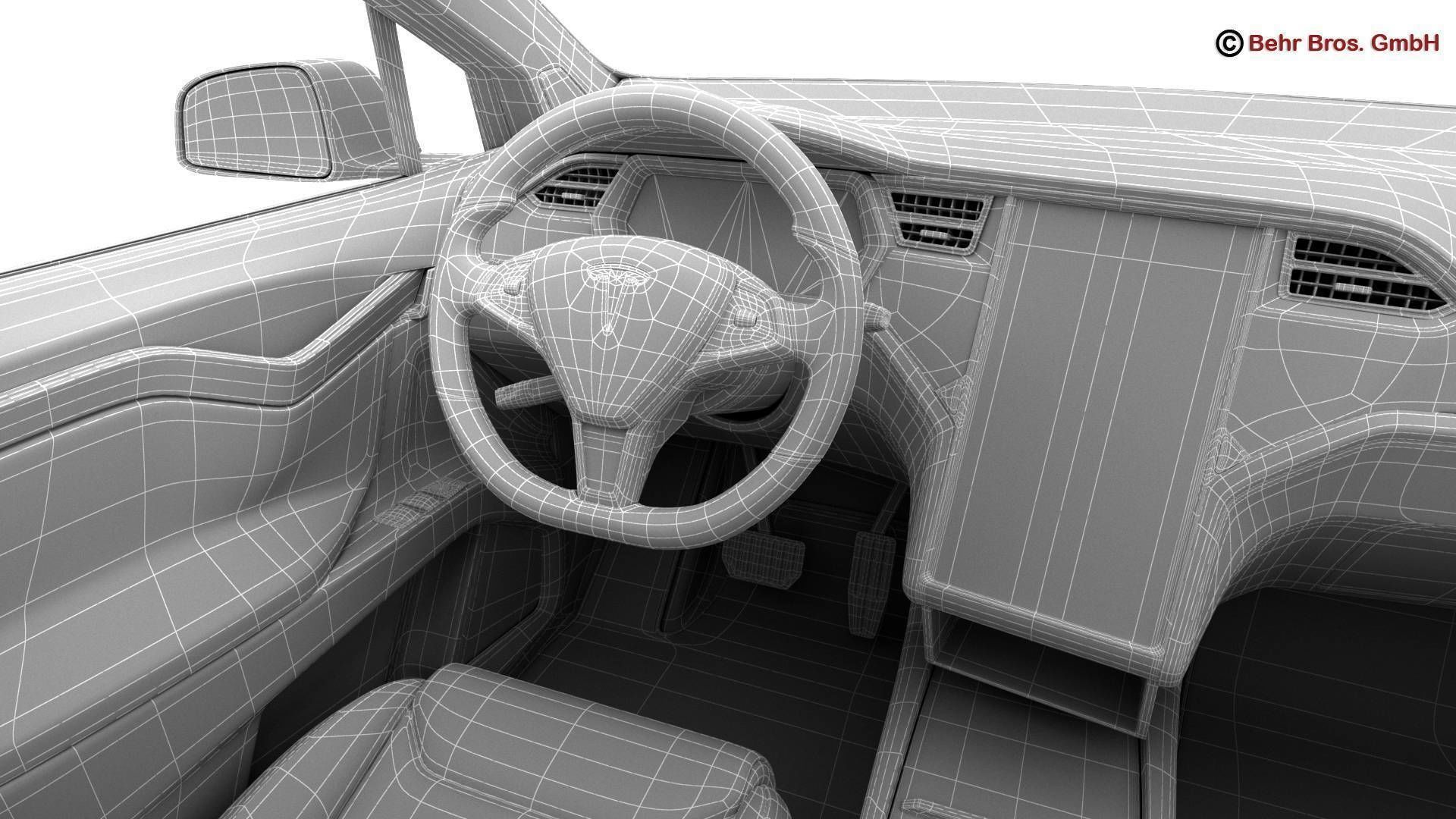 Tesla Model X 2017 3D model_29