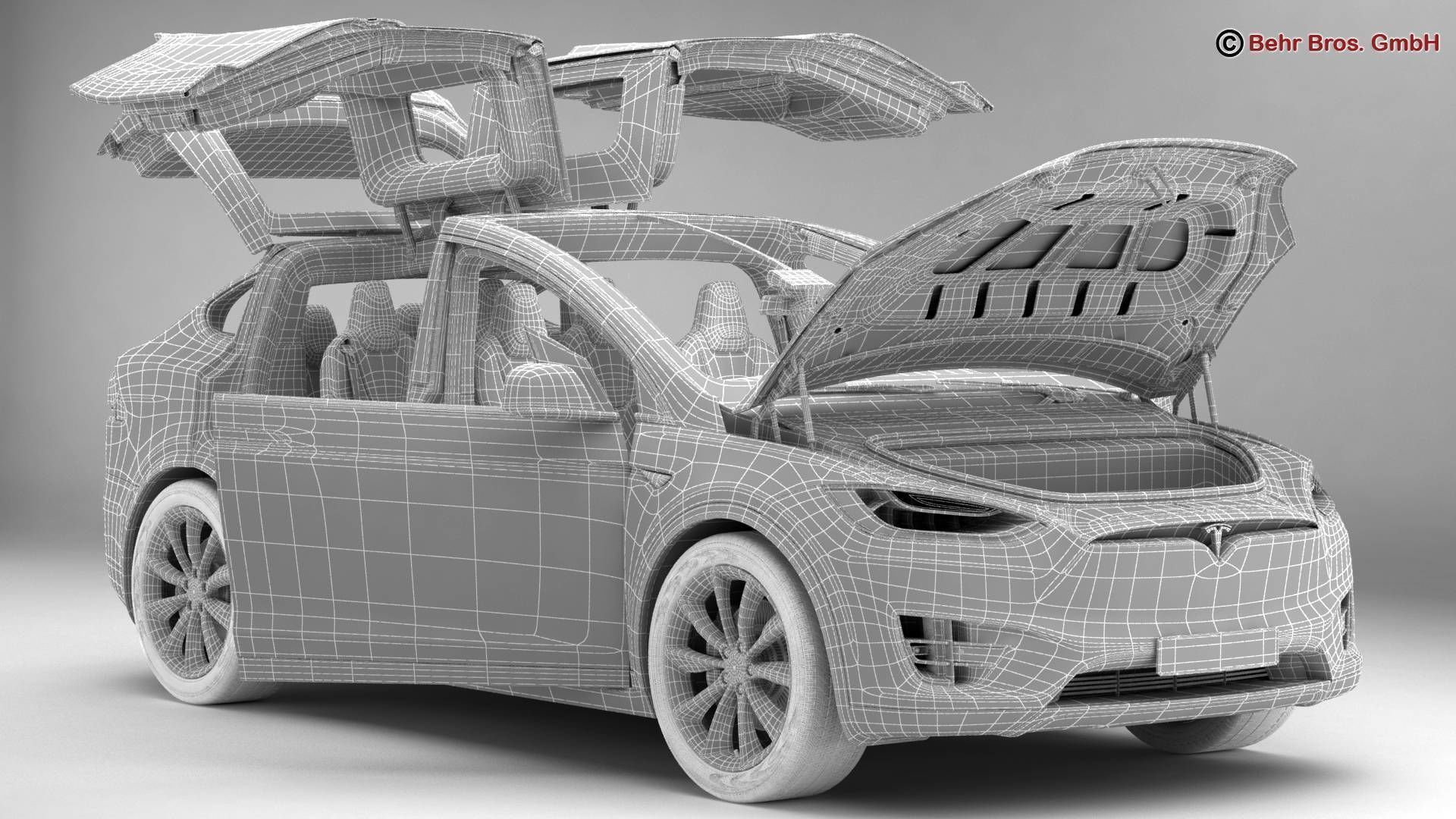 Tesla Model X 2017 3D model_17