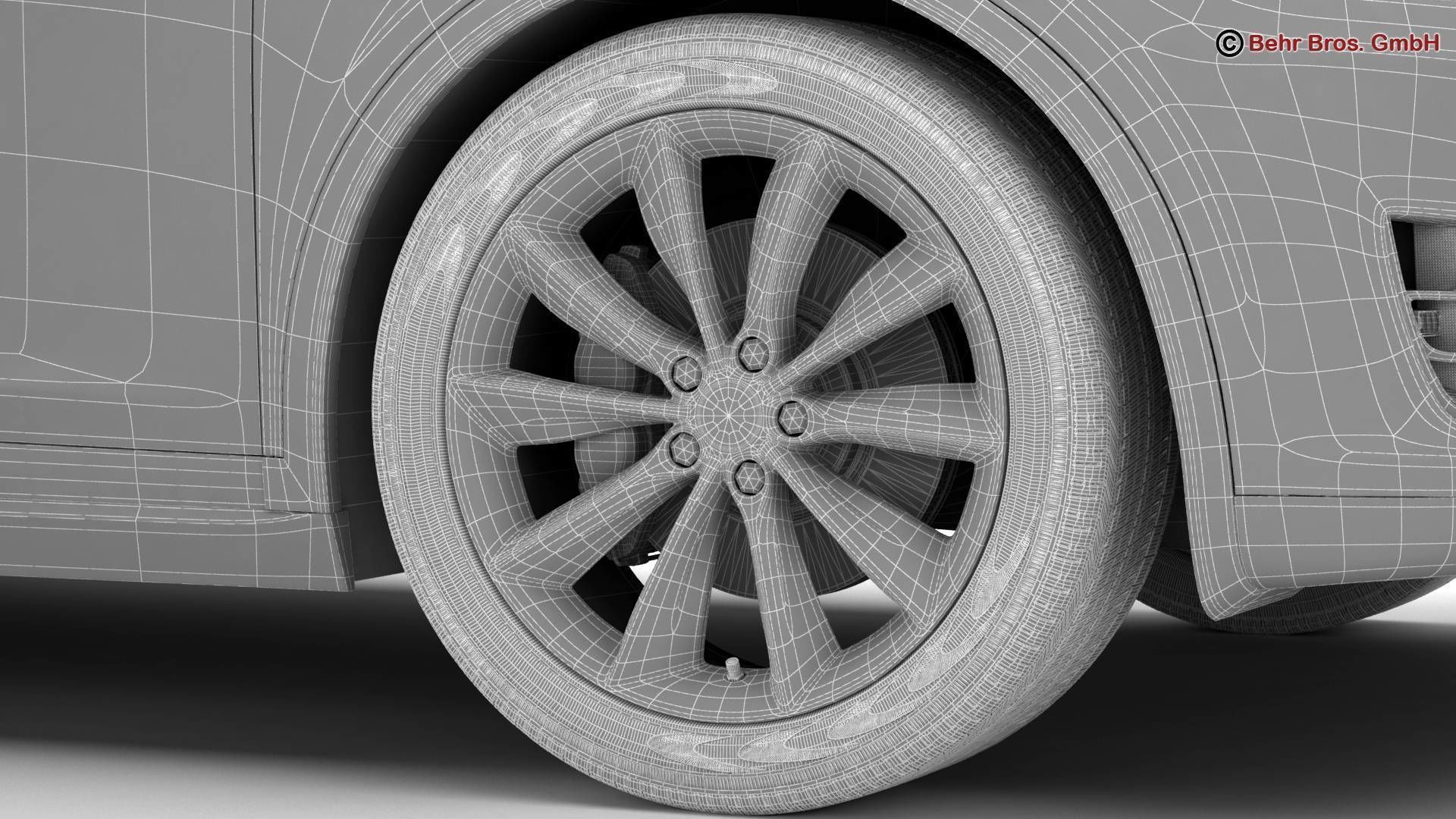 Tesla Model X 2017 3D model_23