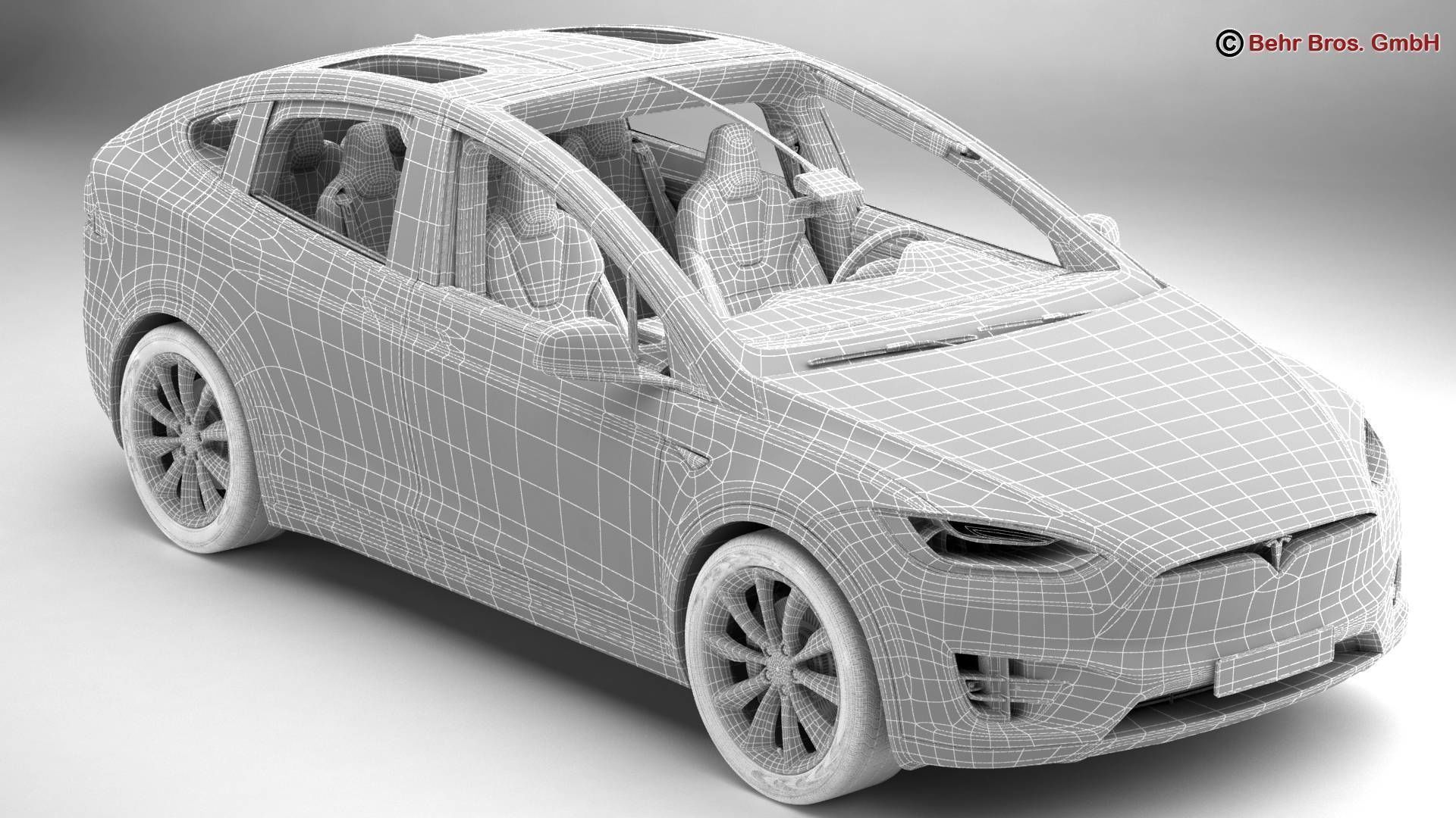 Tesla Model X 2017 3D model_15