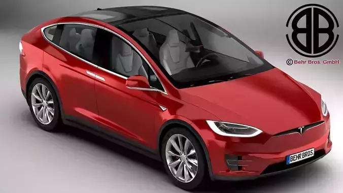 Tesla Model X 2017 3D model