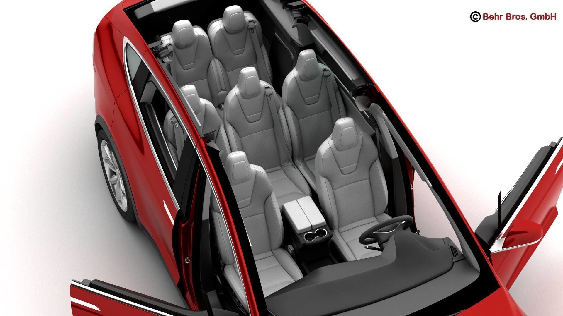 Tesla Model X 2017 3D model_11
