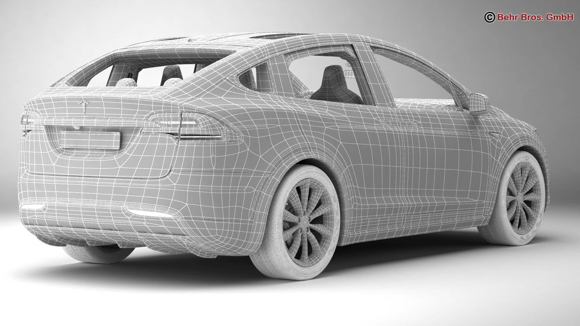 Tesla Model X 2017 3D model_18