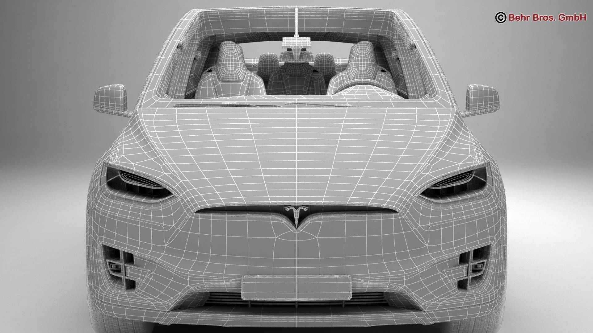Tesla Model X 2017 3D model_21