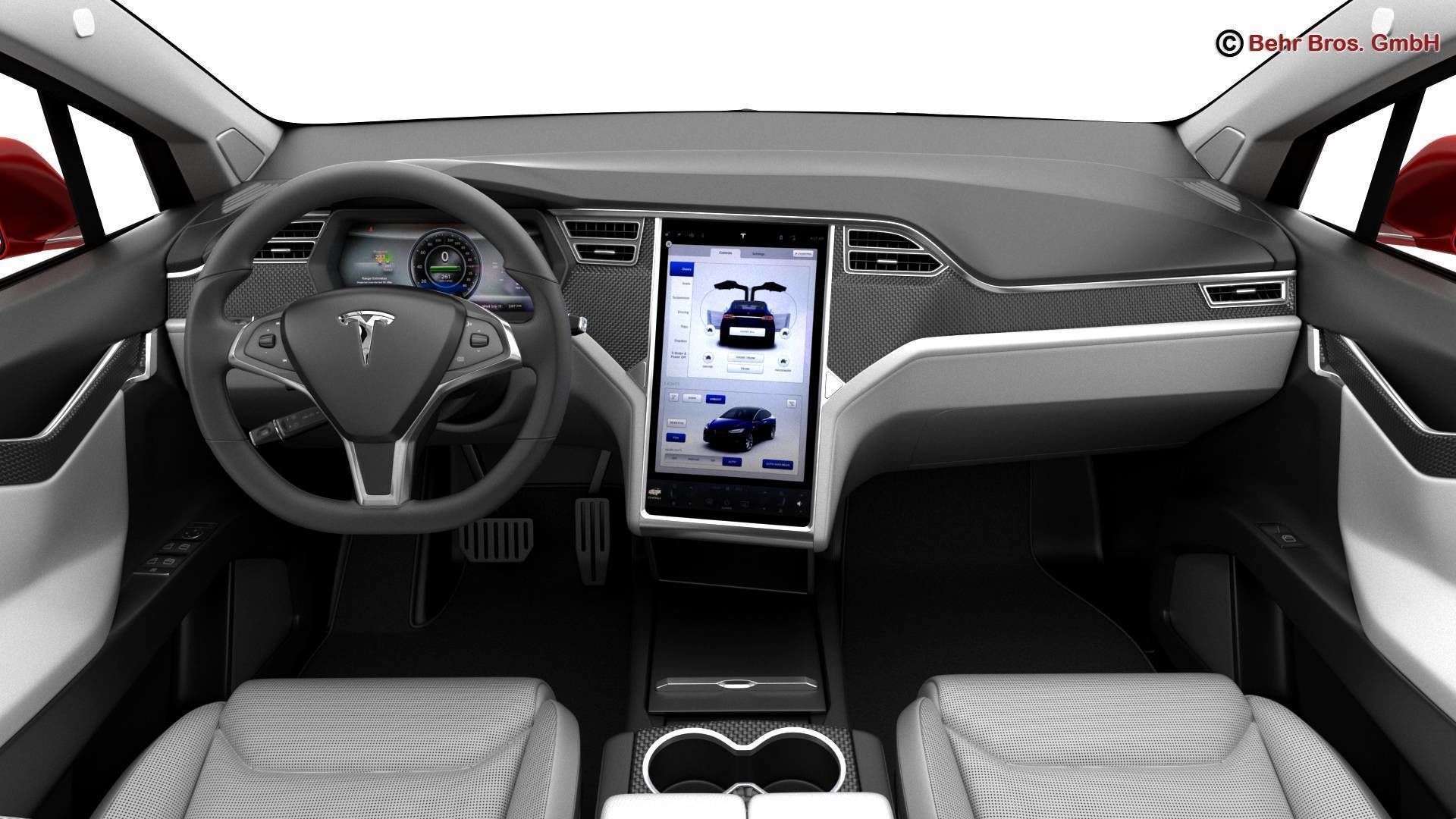Tesla Model X 2017 3D model_13