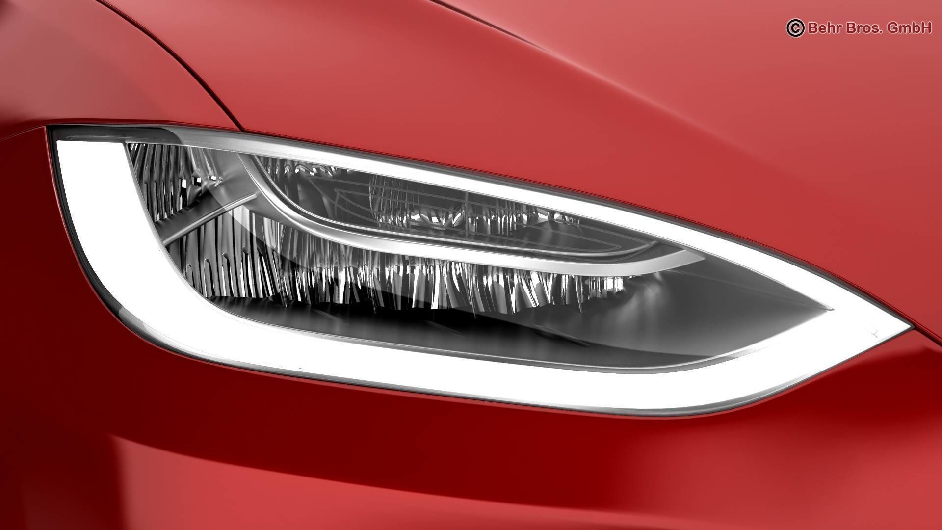 Tesla Model X 2017 3D model_9