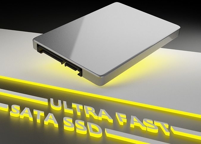 SSD Solid State Drive sata 3 new design 3D model