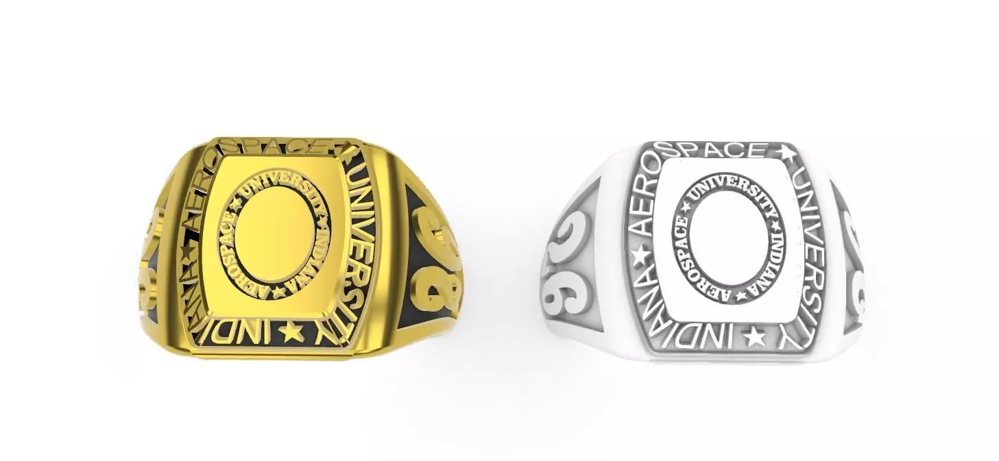 UNIVERSITY RING GRADUATION RNG CLASS RING FOR 3DPRINTING CASTING 3D print model