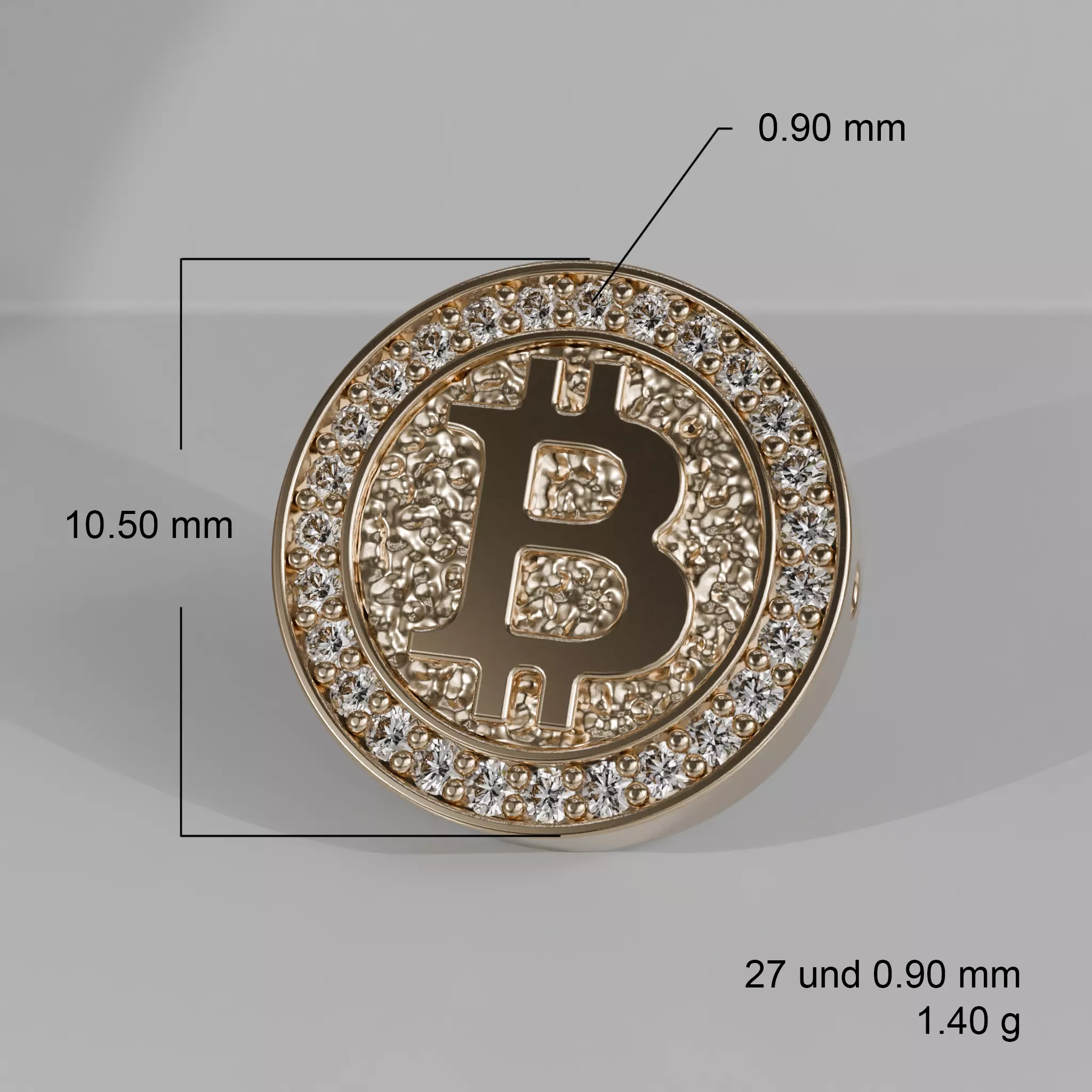 BTC PENDANT 3D print model