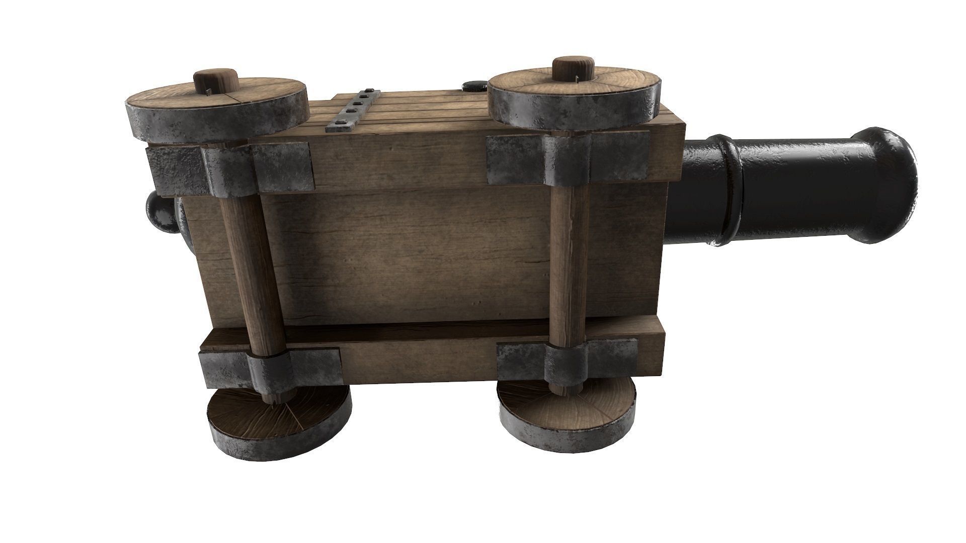 Antique Cannon - Ship Cannon - Pirate Cannon 3D model_3