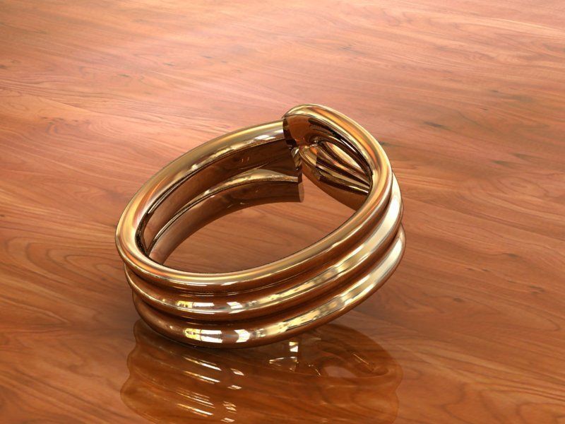 Ring Silk 3D print model_3