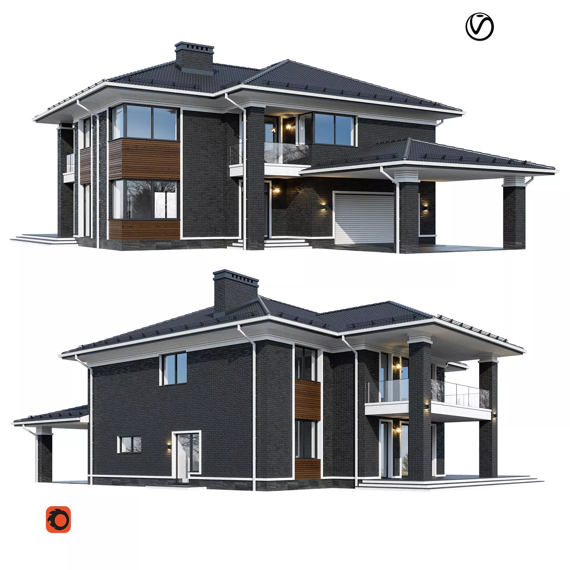Modern V156 with BLENDER file 3D model