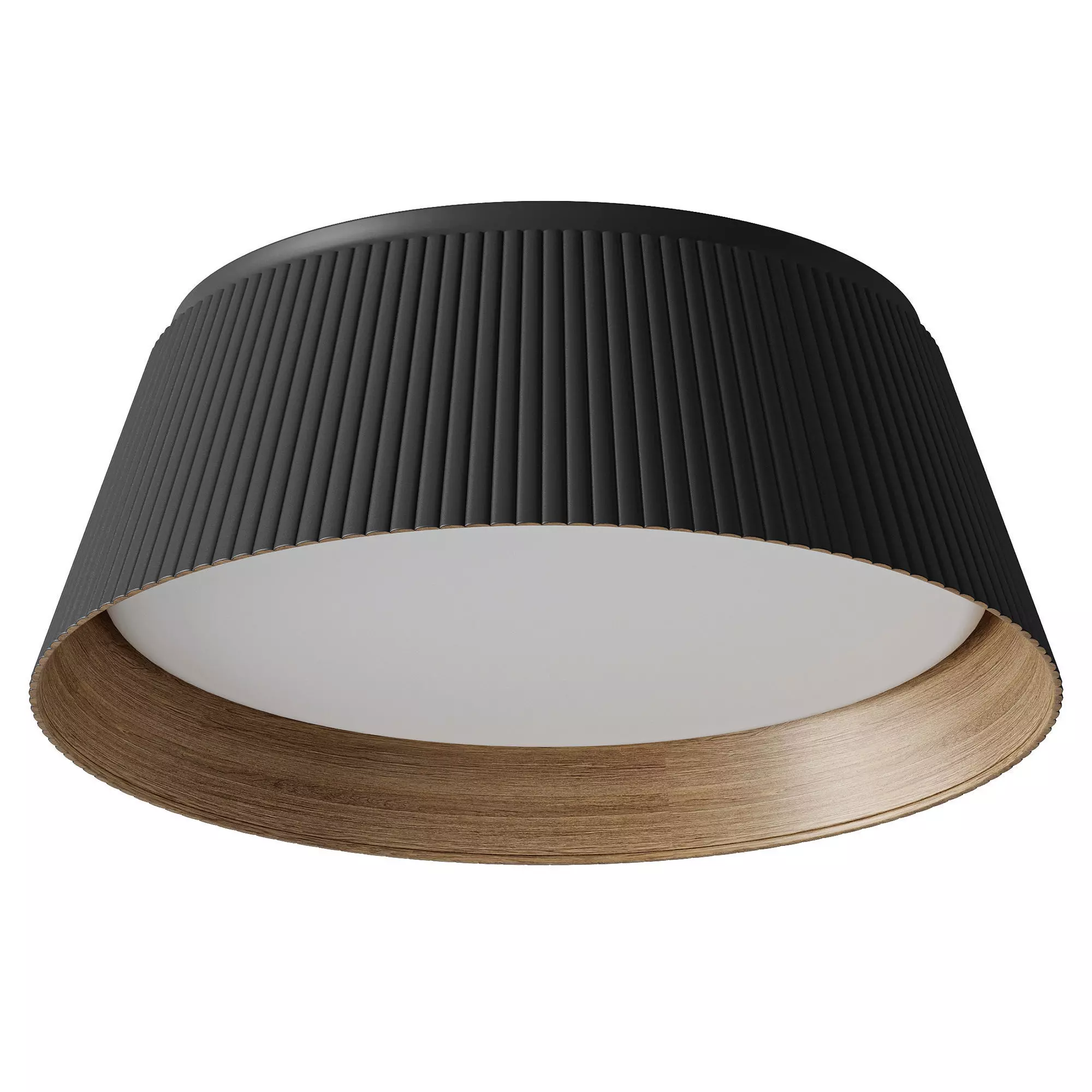 Modern Ribbed Ceiling Light 3D model