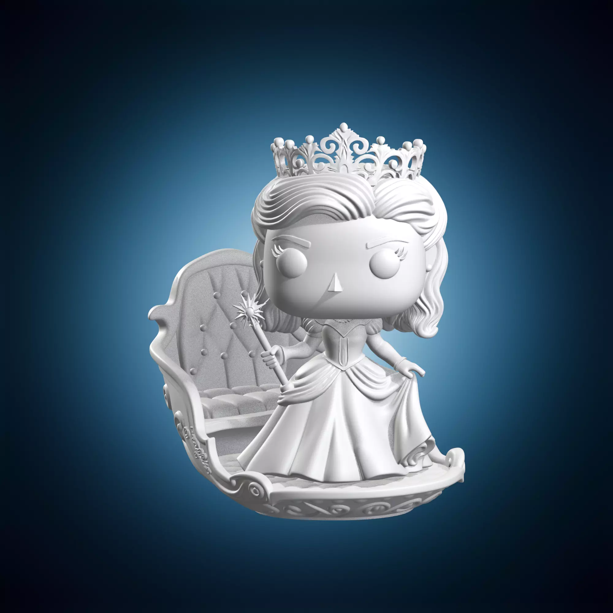 Glinda Funko Princess Figure 3D print model