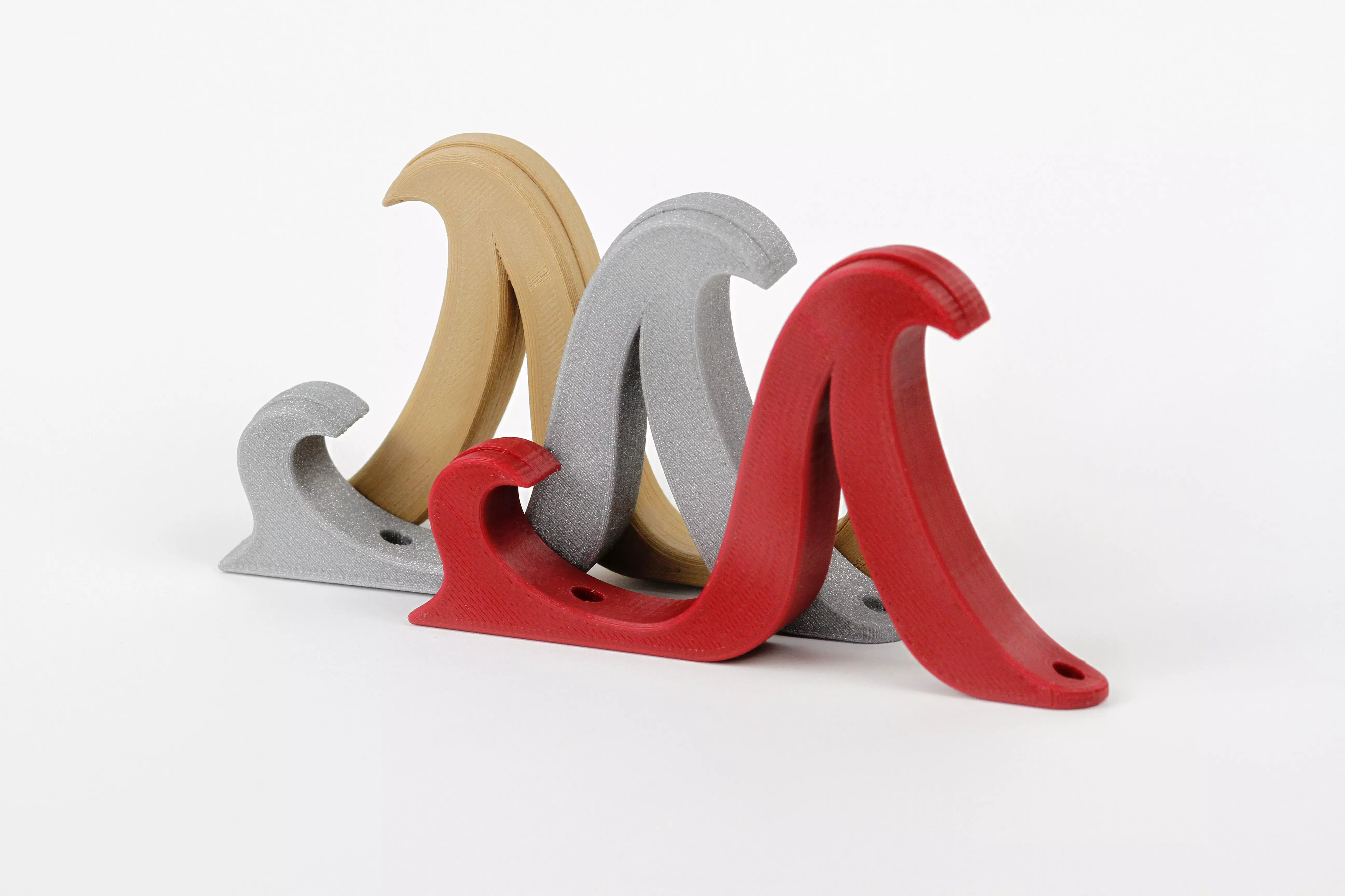 Wave - wall coat hanger Free 3D print model