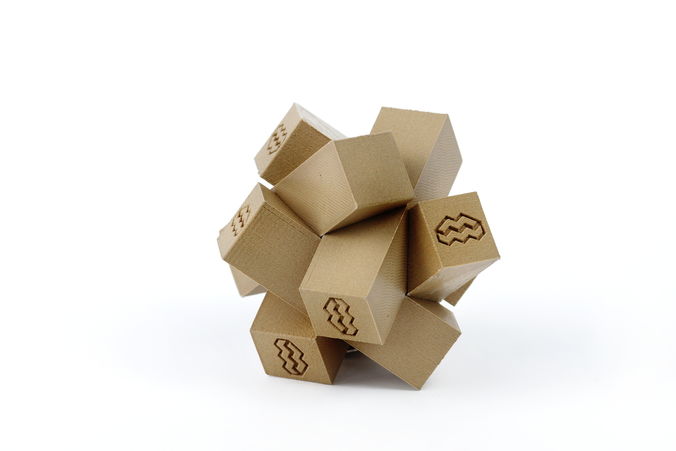 Six Piece Puzzle Free 3D print model