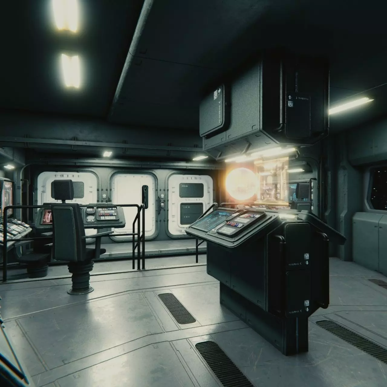 Starship Command Center PBR High Poly 2 3D model_0