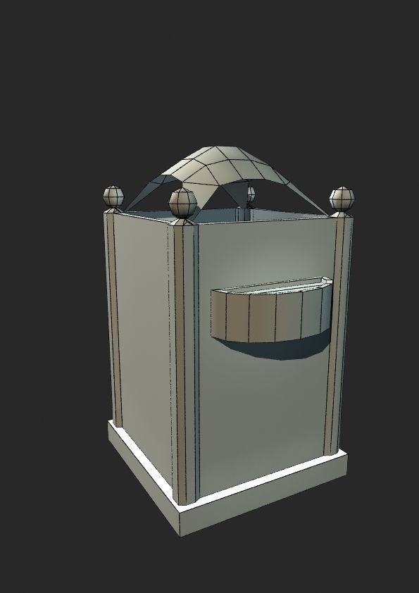 TrashCan trash can Free low-poly 3D model_3