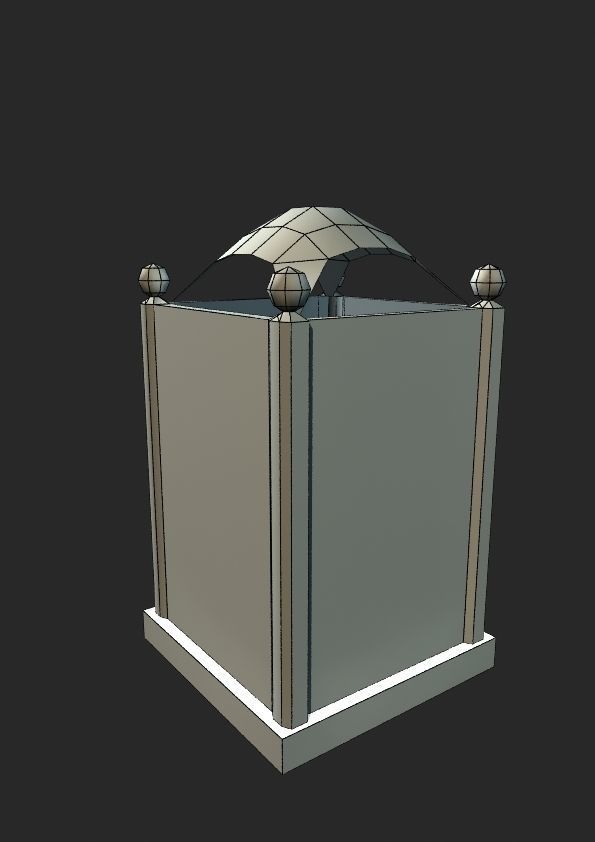 TrashCan trash can Free low-poly 3D model_4