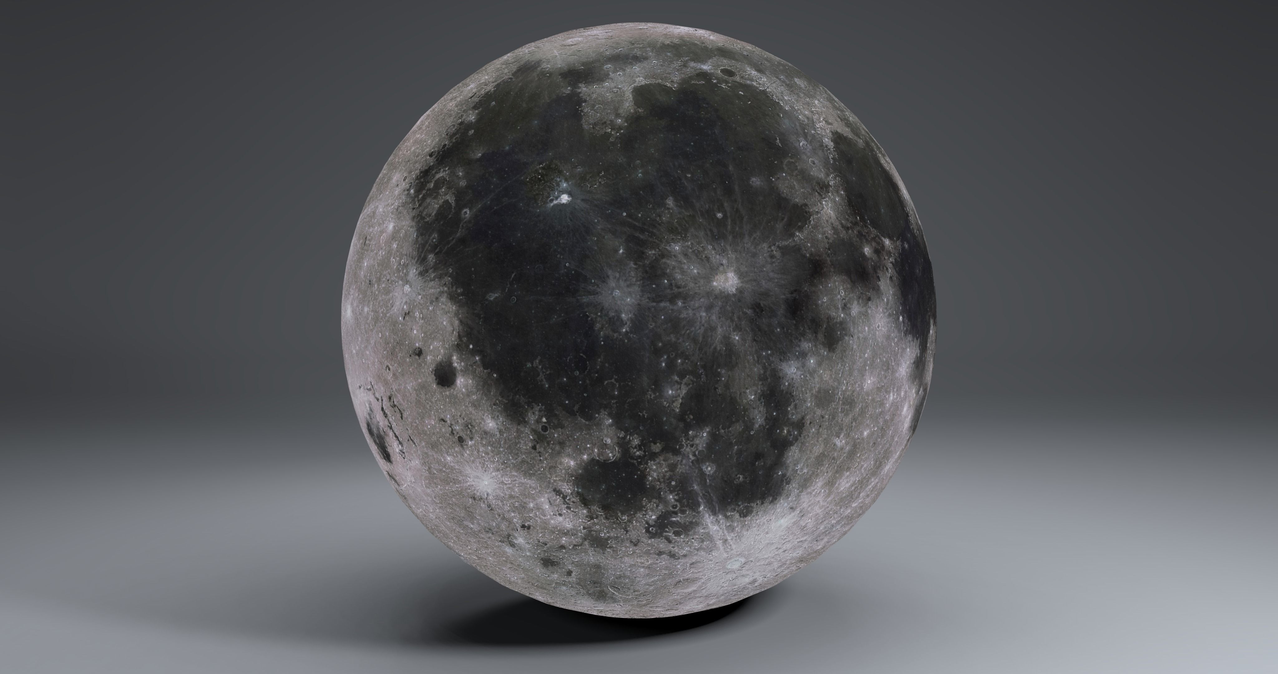 MoonGlobe 4k moon 3D model_3