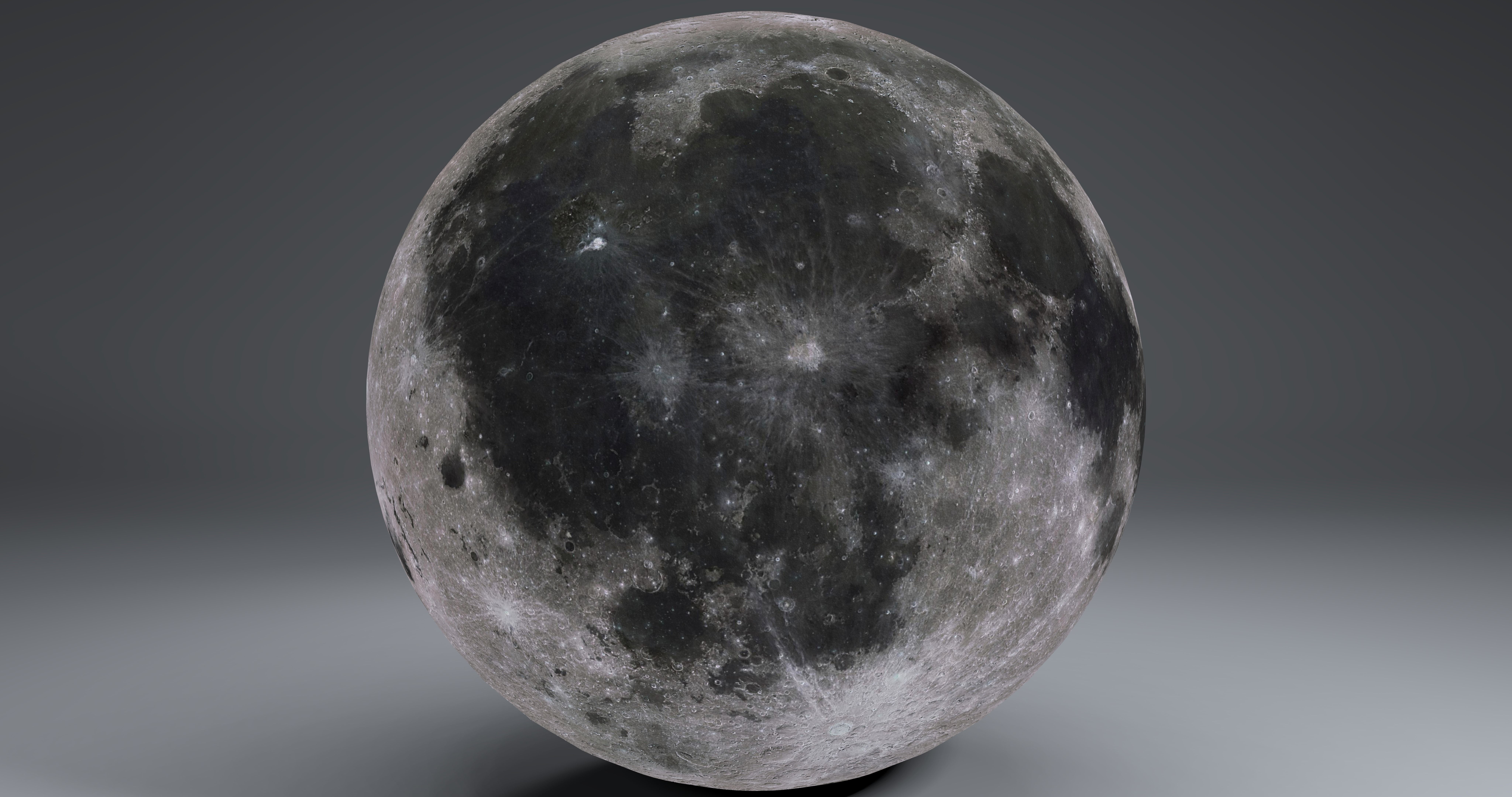 MoonGlobe 4k moon 3D model_6