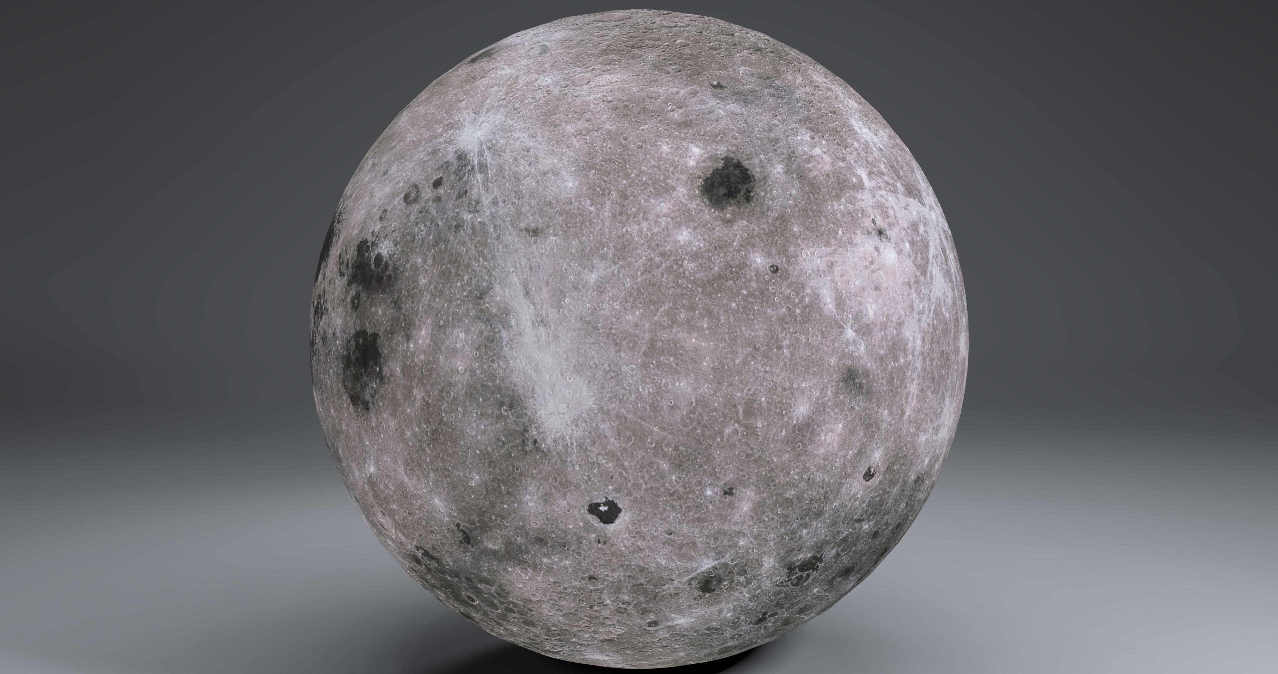 MoonGlobe 4k moon 3D model_5