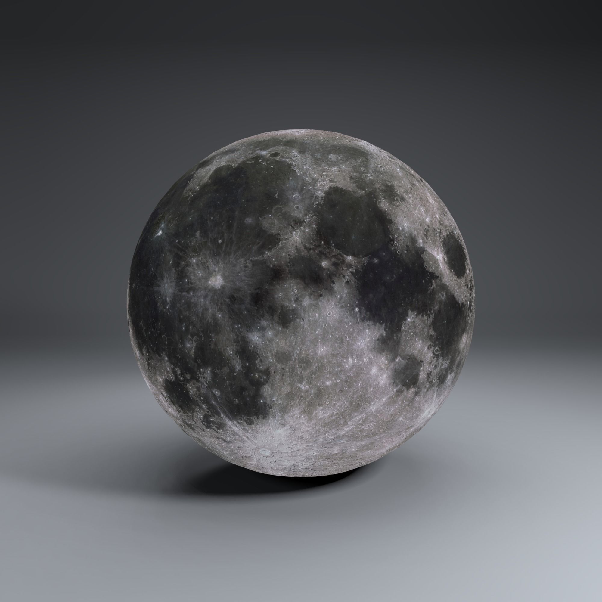 MoonGlobe 4k moon 3D model_1