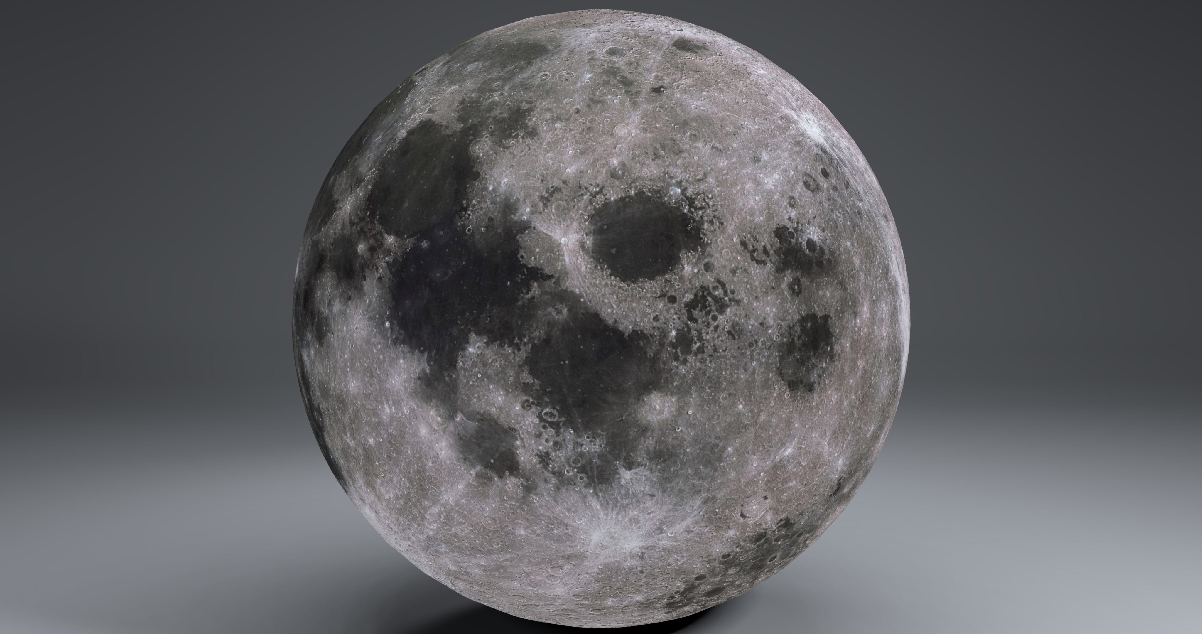 MoonGlobe 4k moon 3D model_4