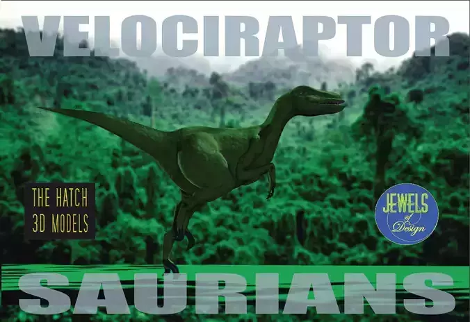 Velociraptor model dinosaur