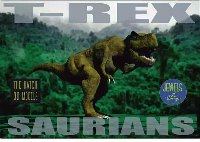 TRex model t-rex on grassy field