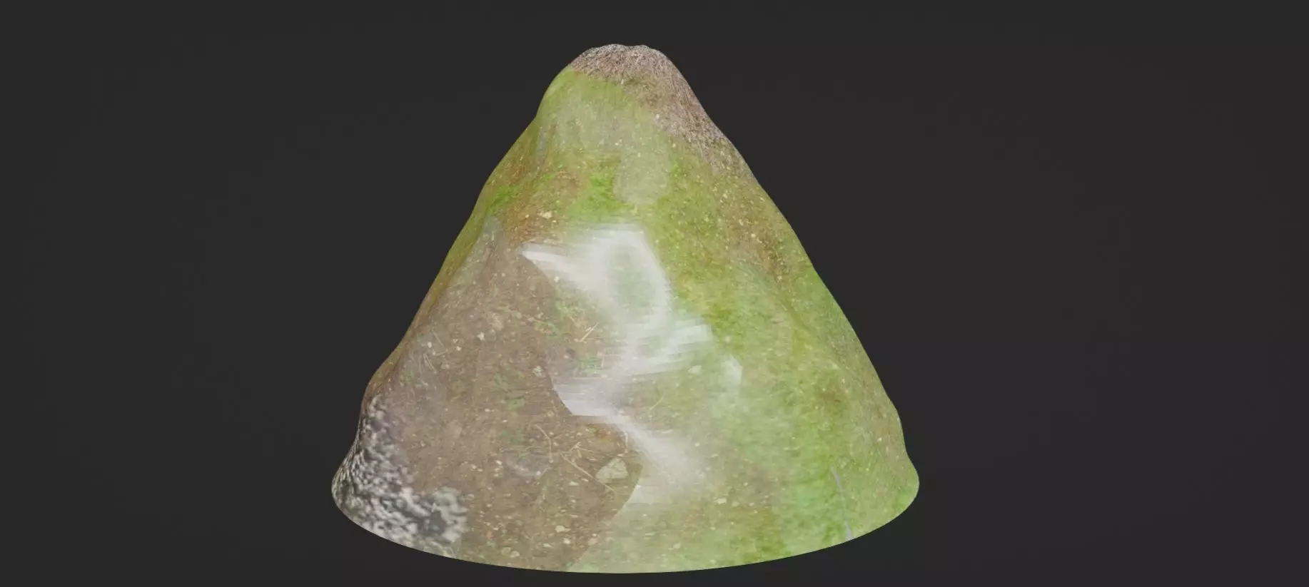 Cartoon Stylized Volcano Free low-poly 3D model