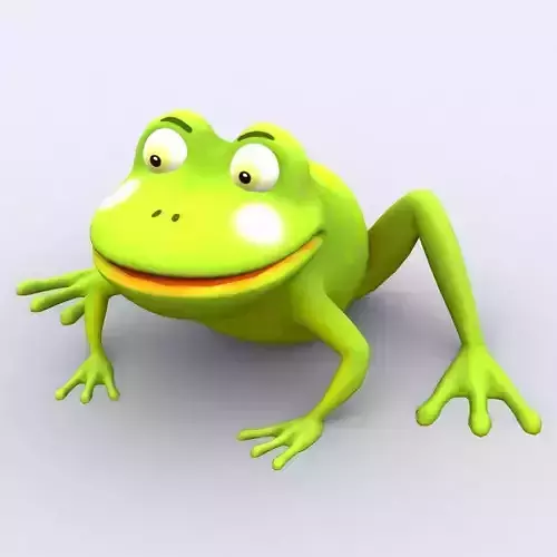 3DRT - toonpets animals Frog Low-poly 3D model