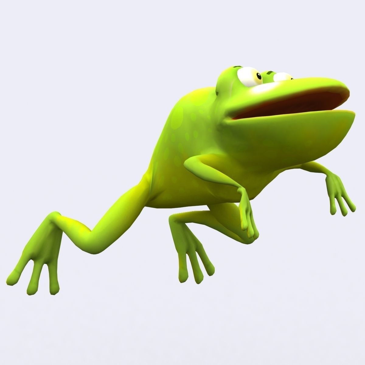 3DRT - toonpets animals Frog Low-poly 3D model_1