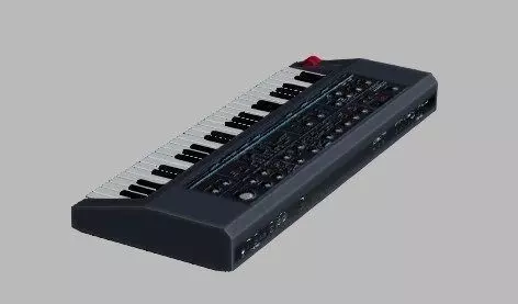 Eletronic keyboard Low-poly 3D model