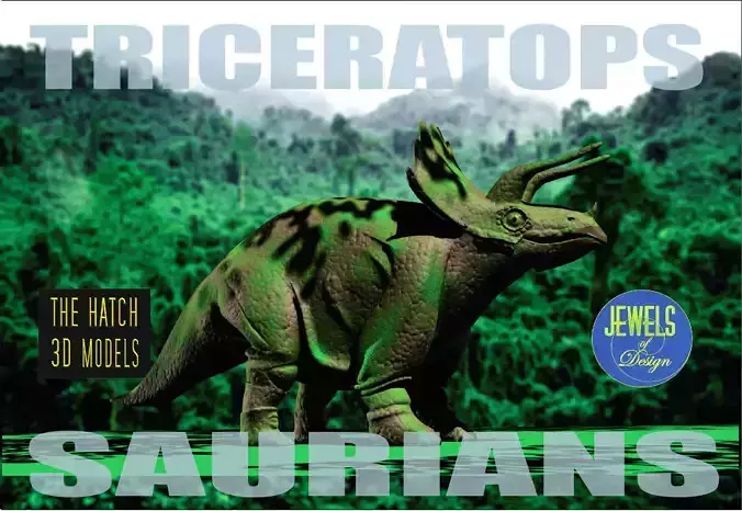 Triceratops model dinosaur