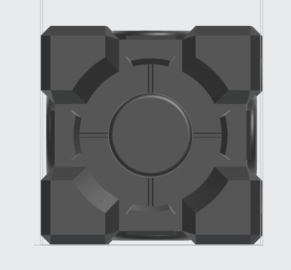 Companion cube 3D model 3D printable | CGTrader