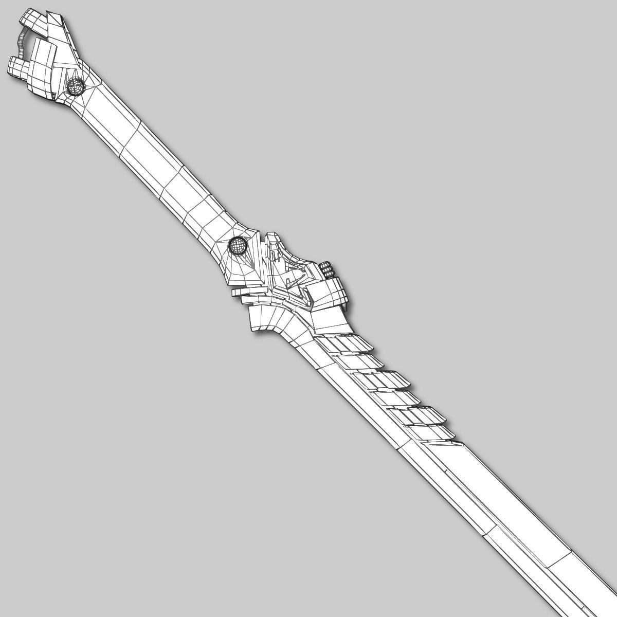 Sci-fi Sword Pack Low-poly 3D model_30