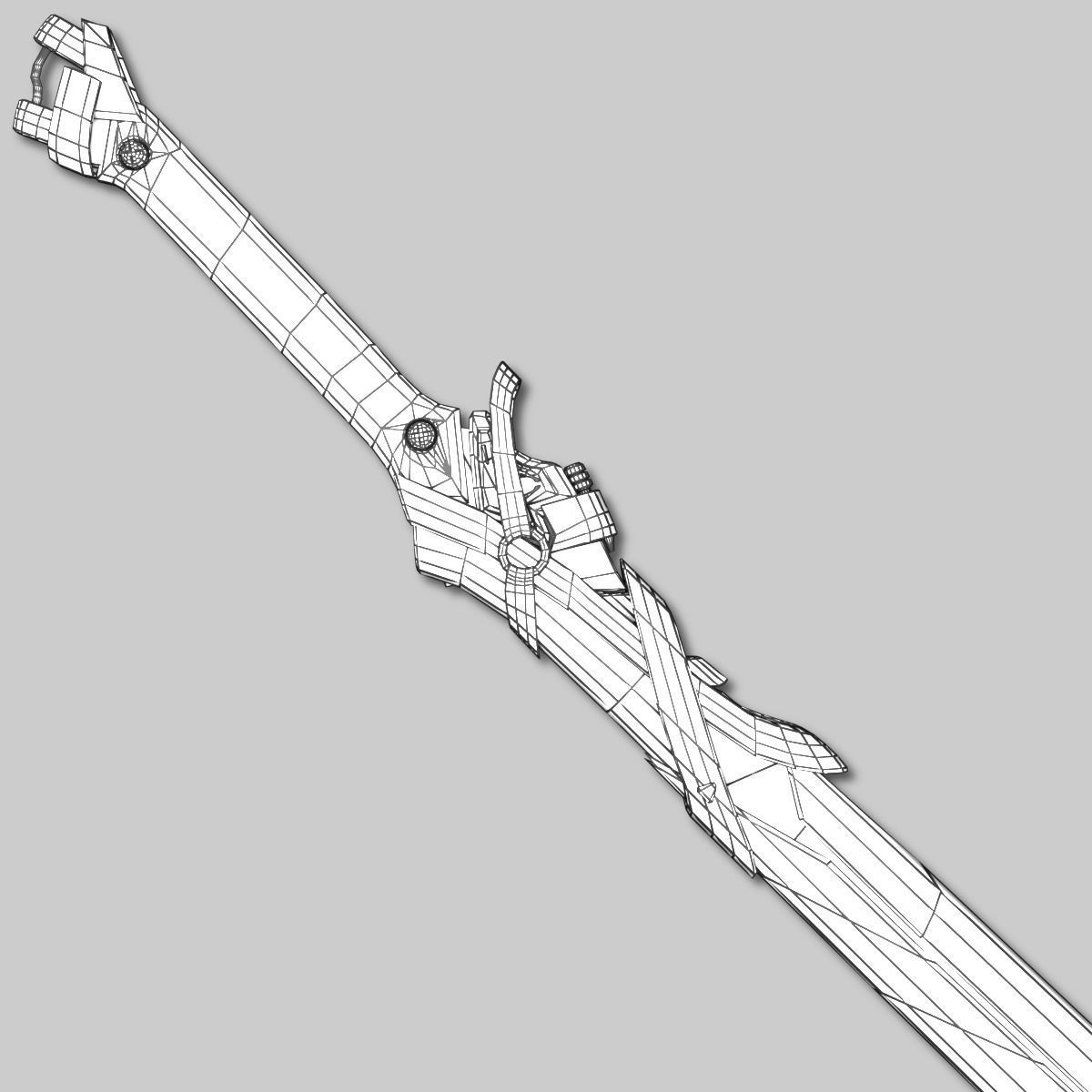 Sci-fi Sword Pack Low-poly 3D model_31