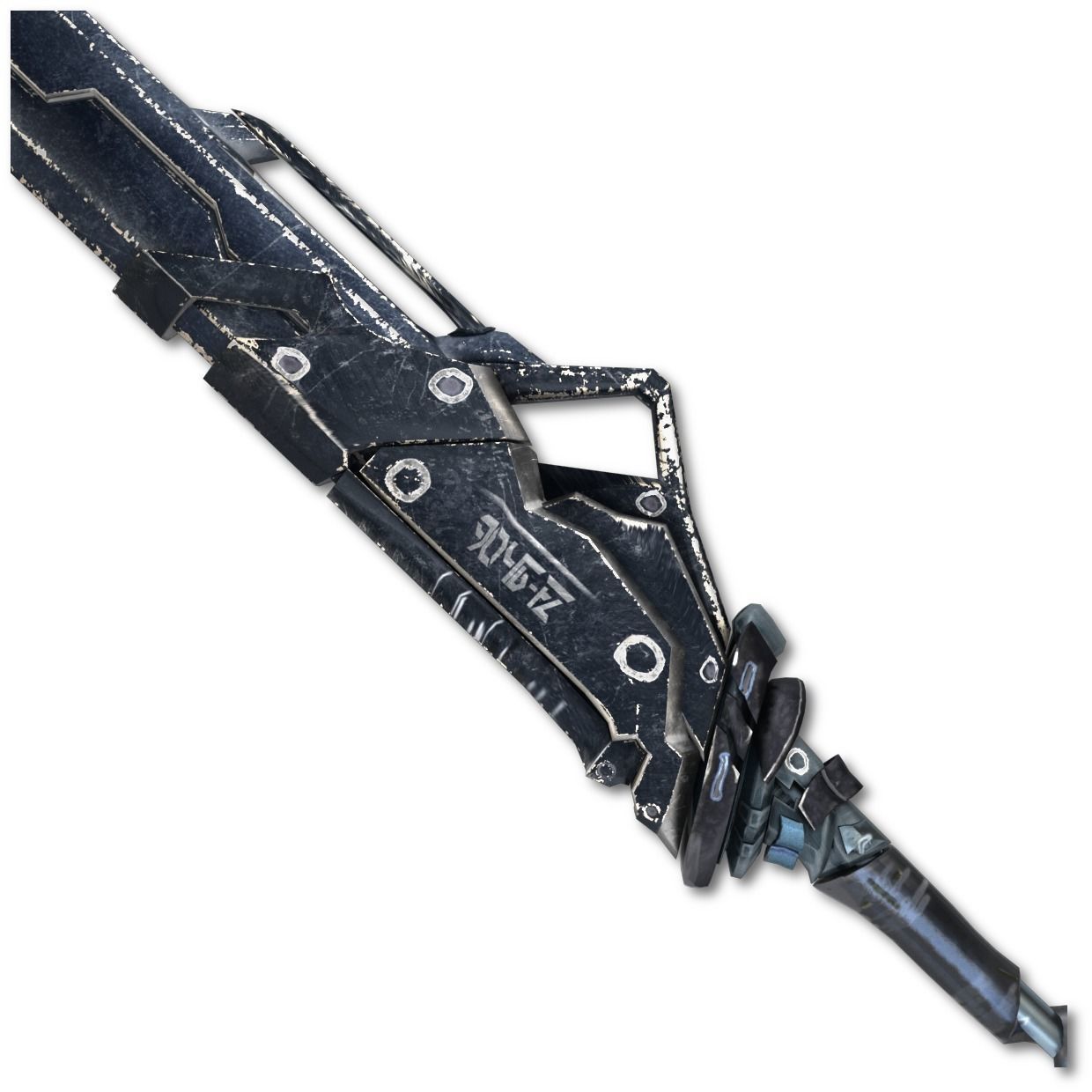 Sci-fi Sword Pack Low-poly 3D model_11