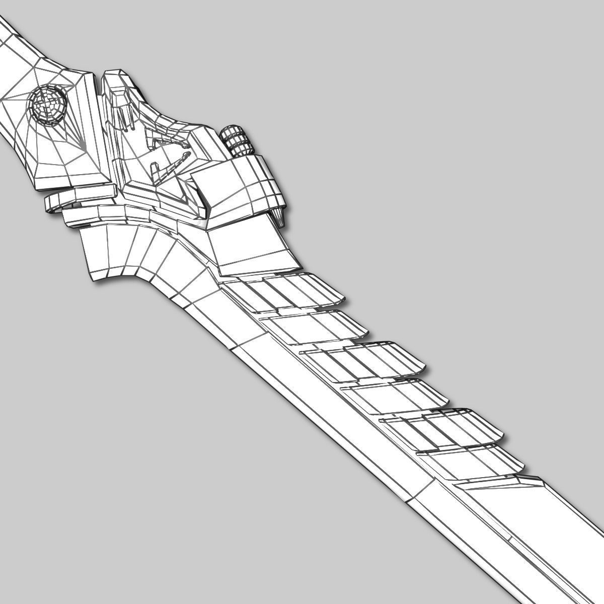 Sci-fi Sword Pack Low-poly 3D model_32