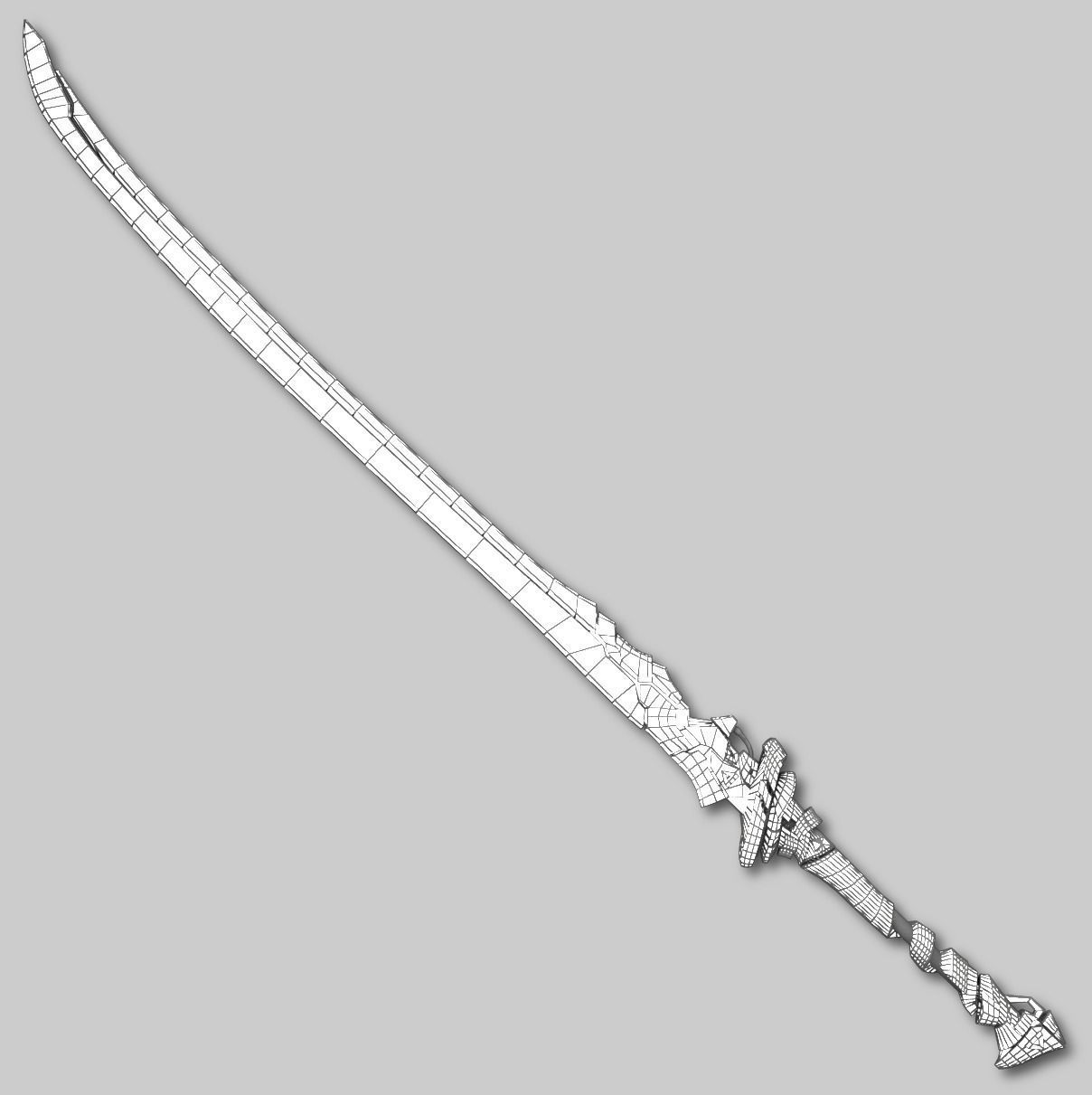 Sci-fi Sword Pack Low-poly 3D model_23