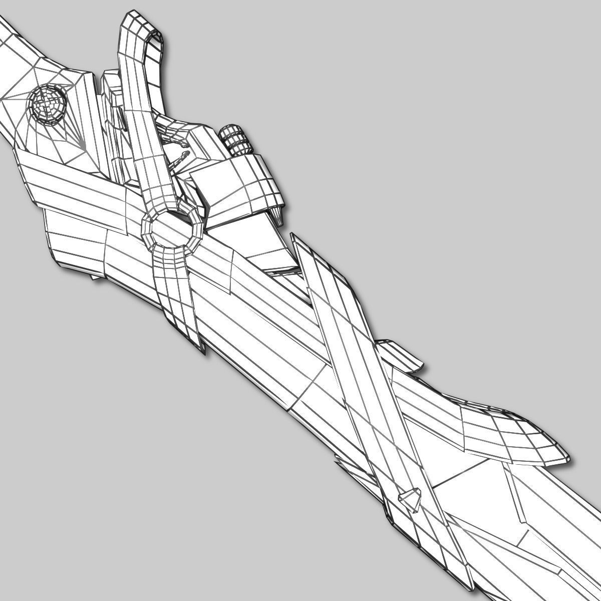 Sci-fi Sword Pack Low-poly 3D model_33