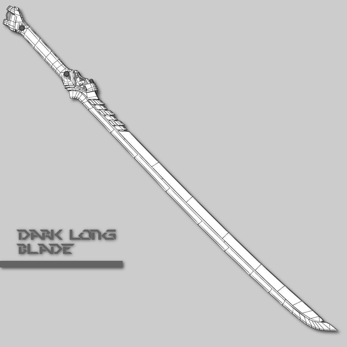 Sci-fi Sword Pack Low-poly 3D model_27