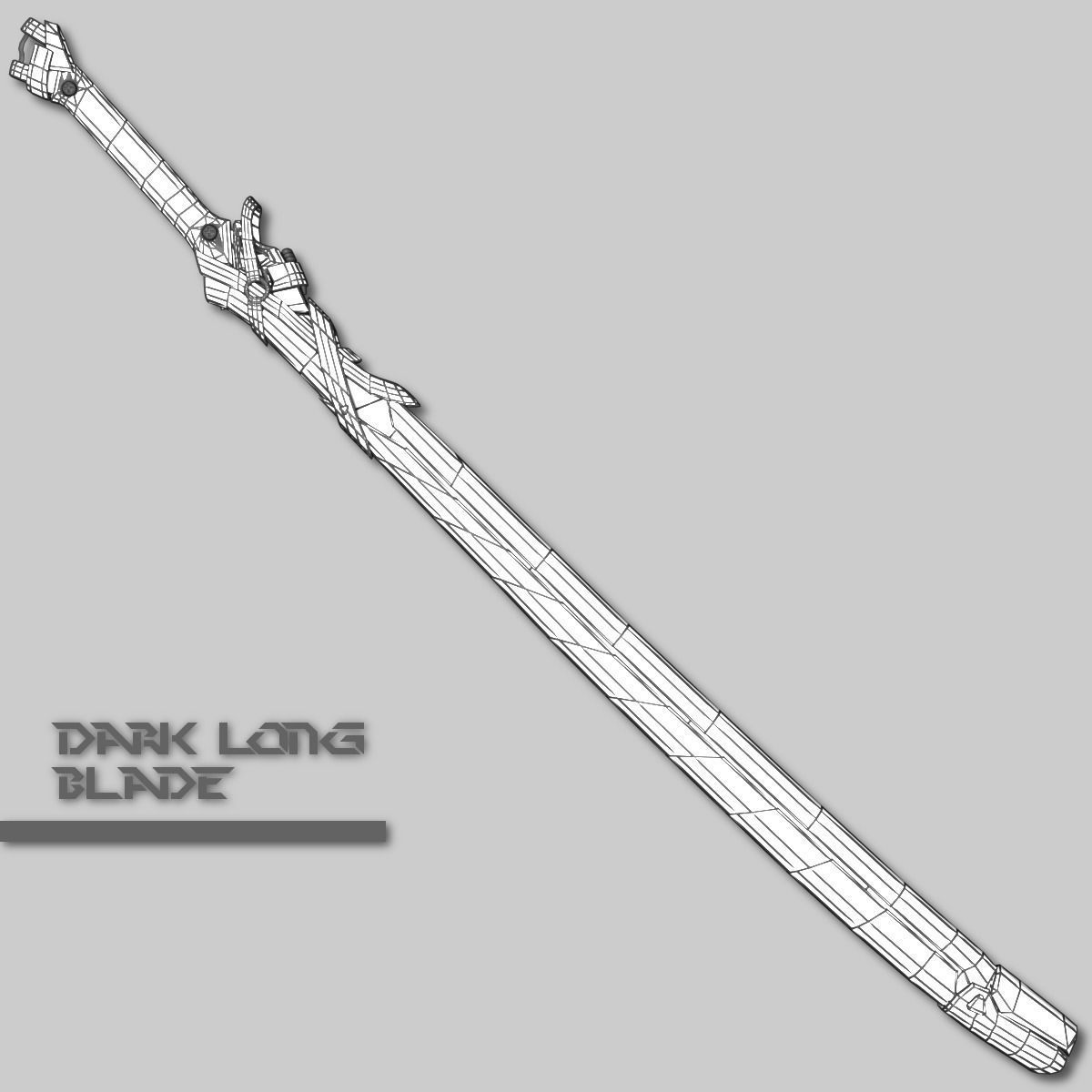 Sci-fi Sword Pack Low-poly 3D model_28