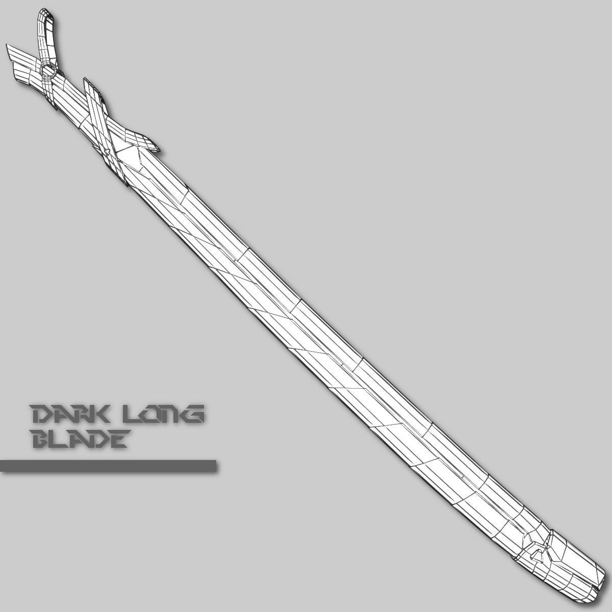 Sci-fi Sword Pack Low-poly 3D model_29