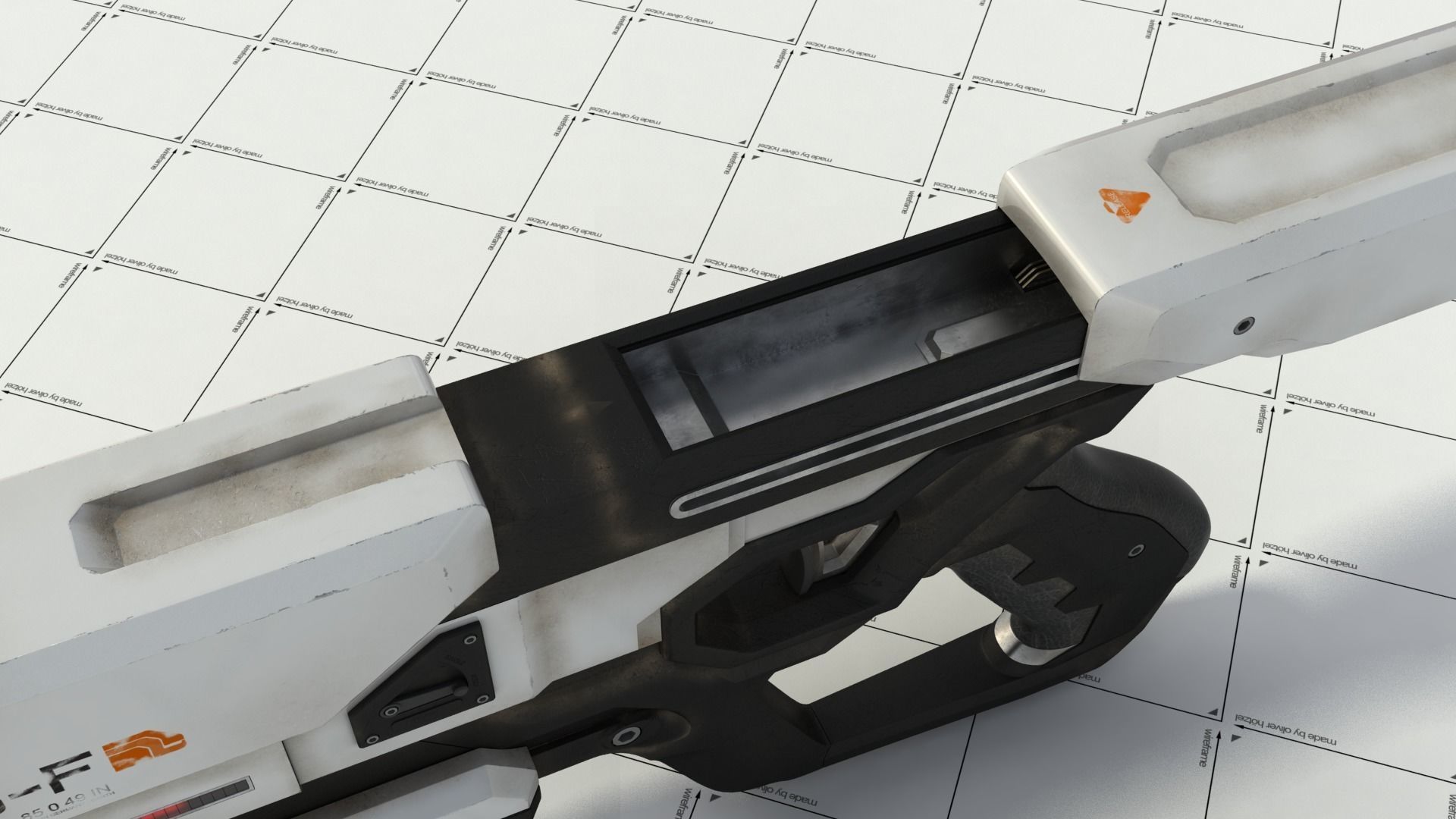 Sci-Fi Blaster 3D model_5